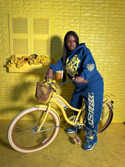 SPIDER SWEATSUIT YELLOW // BLUE