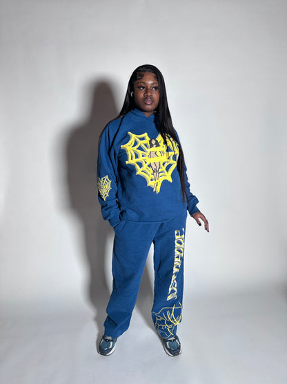 SPIDER SWEATSUIT YELLOW // BLUE